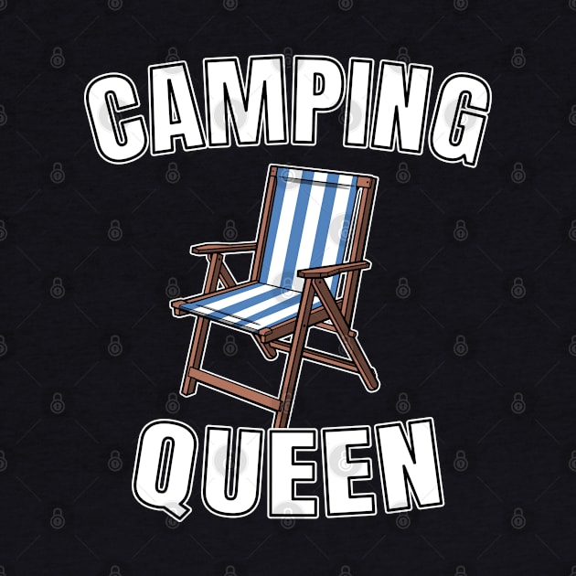 Funny Camper Camping Queen Hiking Outdoor Gift by Kuehni